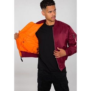 Alpha industries MA-1 reversible jacket red size S